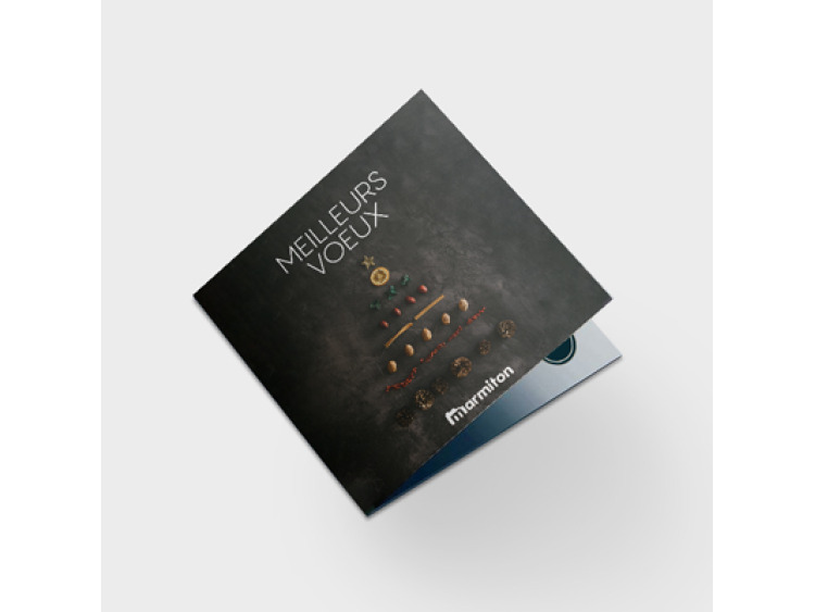 Carte musicale Noël personnalisée