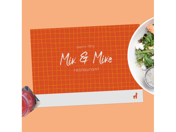 Set de table personnalisé