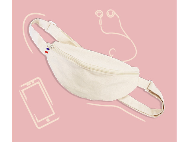 Sac banane 100  coton personnalisable