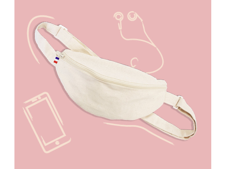 Sac banane 100  coton personnalisable