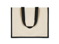 Sac shopping en jute lamin&eacute; personnalisable