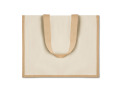 Sac shopping en jute lamin&eacute; personnalisable