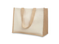 Sac shopping en jute lamin&eacute; personnalisable