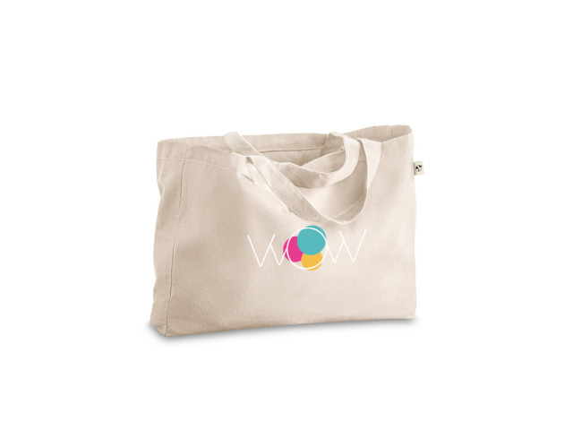 Sac shopping personnalisable en coton et rPET naturel