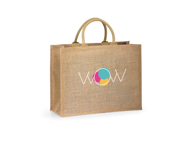 Sac shopping personnalisable en toile de jute