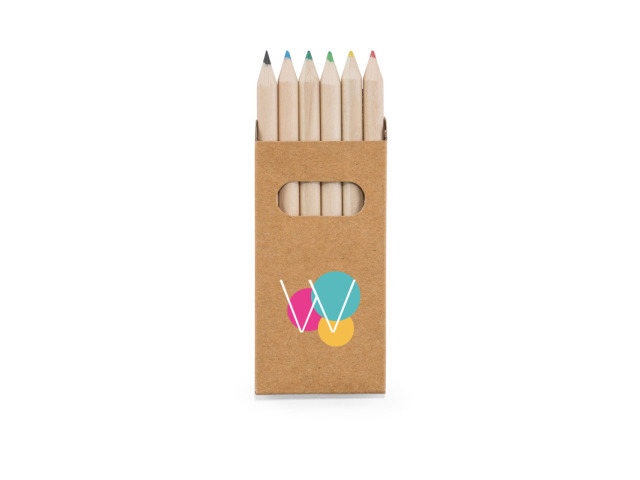 Set 6 crayons de couleur