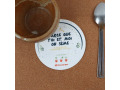 Sous‑verre papier graines personnalisable