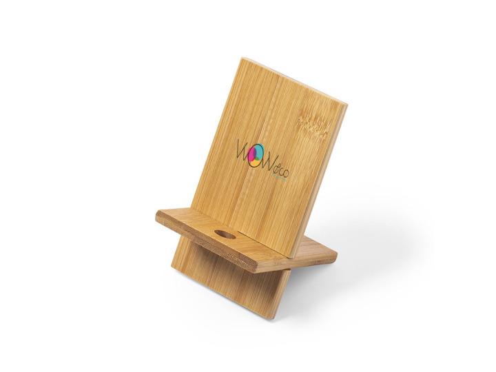 Support personnalisable pour Smartphone en bambou