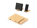 Support smartphone ou tablette personnalisable en bambou