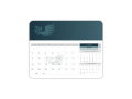 Tapis de souris avec calendrier personnalisable