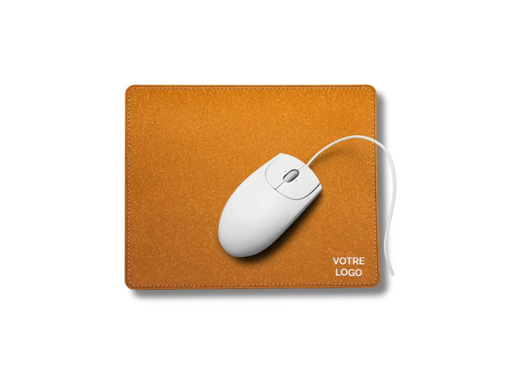 Tapis de souris personnalisable en cuir recycl&eacute; personnalisable