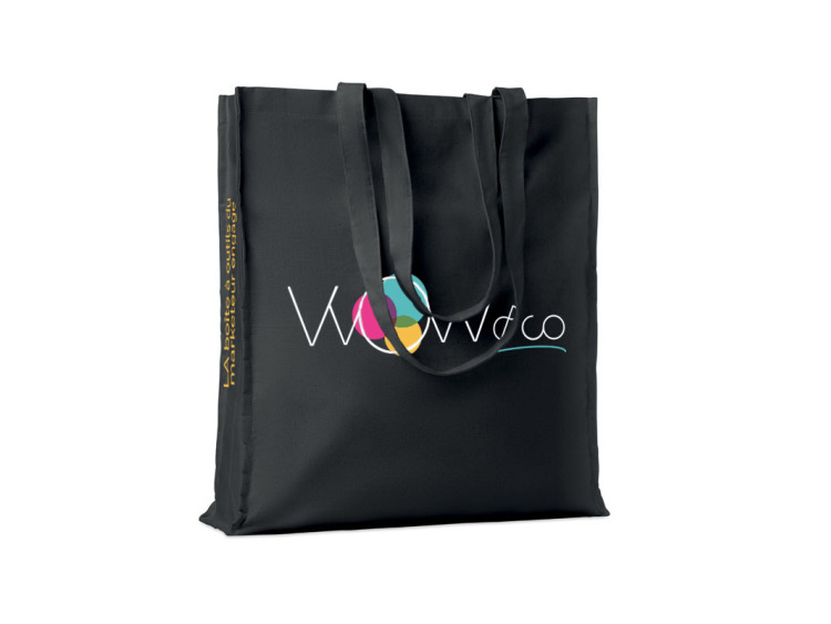 Tote bag en coton avec soufflets personnalisable